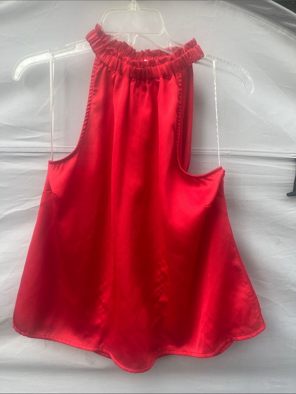 Umgee Red Satin Halter Camisole